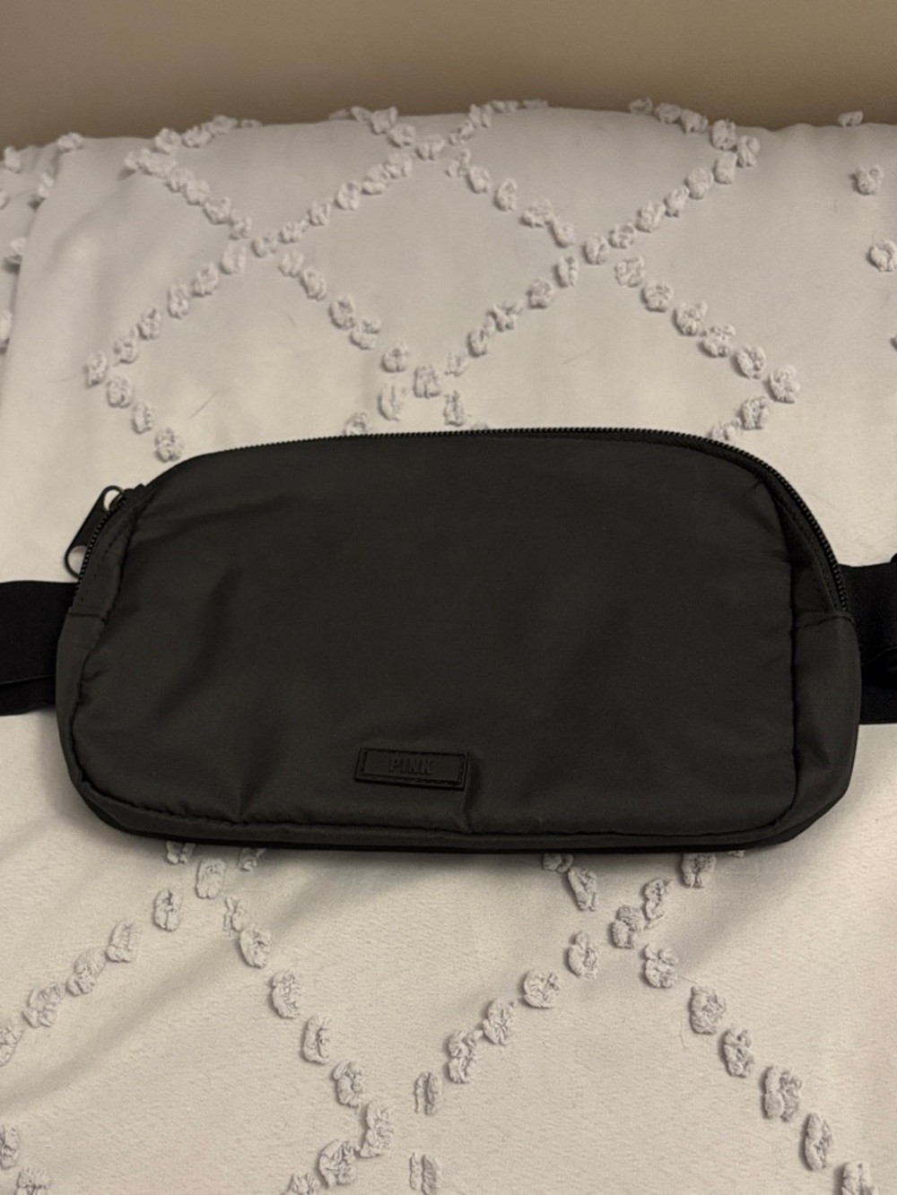 PINK Victoria's Secret Black Mini Waist Bag